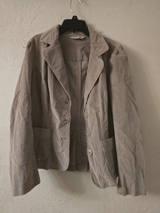 St. John's Bay Jackets & Blazers - St. John's Bay Taupe Corduroy Shirt Jacket